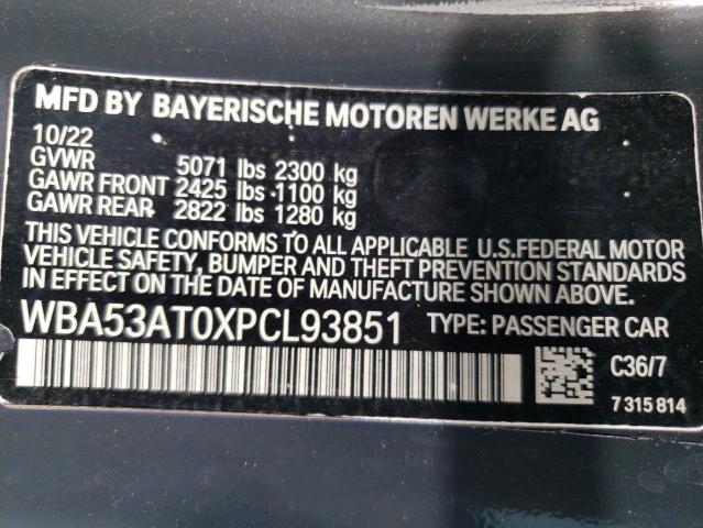 WBA53AT0XPCL93851 BMW M440I
