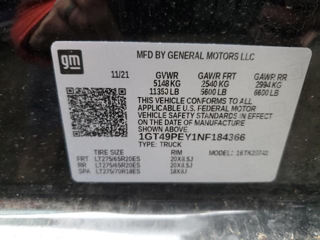 1GT49PEY1NF184366 GMC Sierra K2500 At4