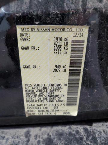 1N4AL3AP1FC231575 Nissan ALTIMA 2.5