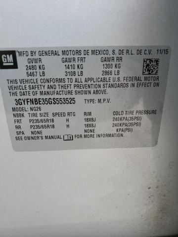 3GYFNBE35GS553525 Cadillac Srx Luxury Collection
