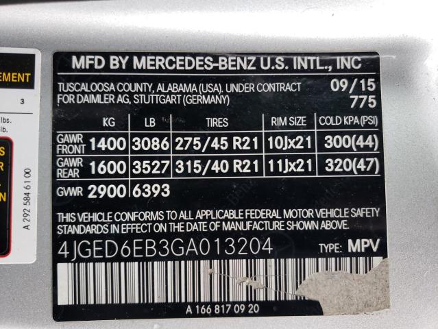 4JGED6EB3GA013204 Mercedes-Benz Gle Coupe 450 4matic