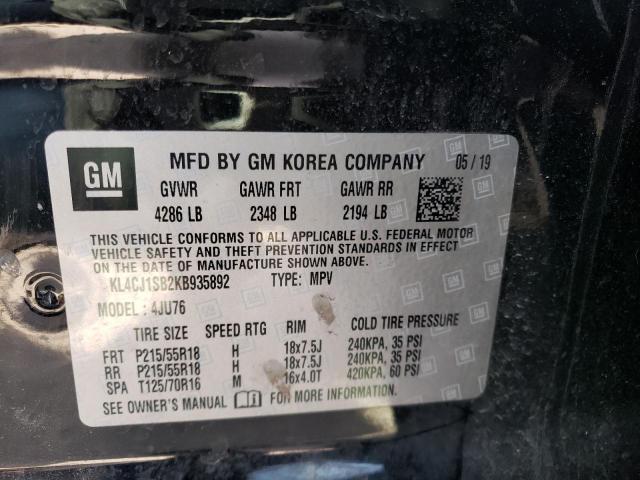 KL4CJ1SB2KB935892 Buick Encore Sport Touring