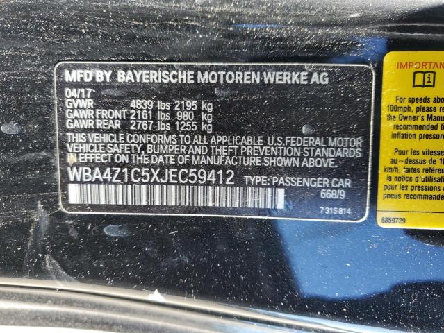 WBA4Z1C5XJEC59412 BMW 430I