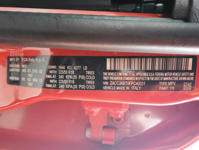 ZACCJABT0FPC40031 Jeep Renegade Latitude