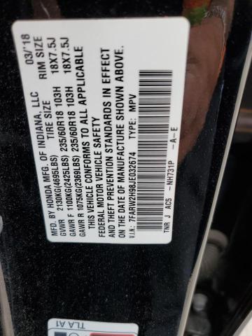 7FARW2H98JE032674 Honda Cr-v Touring