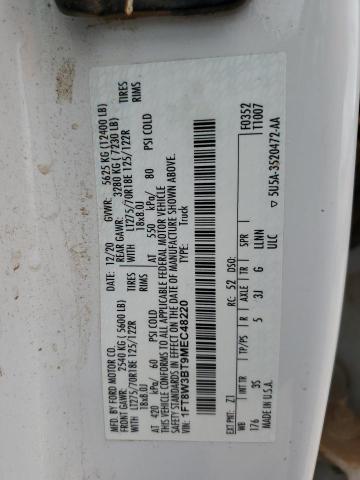 1FT8W3BT9MEC48220 Ford F350 Super Duty