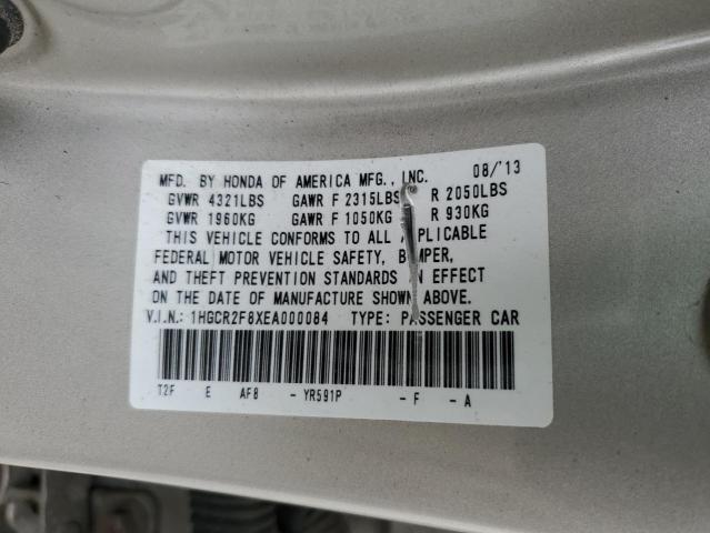 1HGCR2F8XEA000084 Honda ACCORD EXL