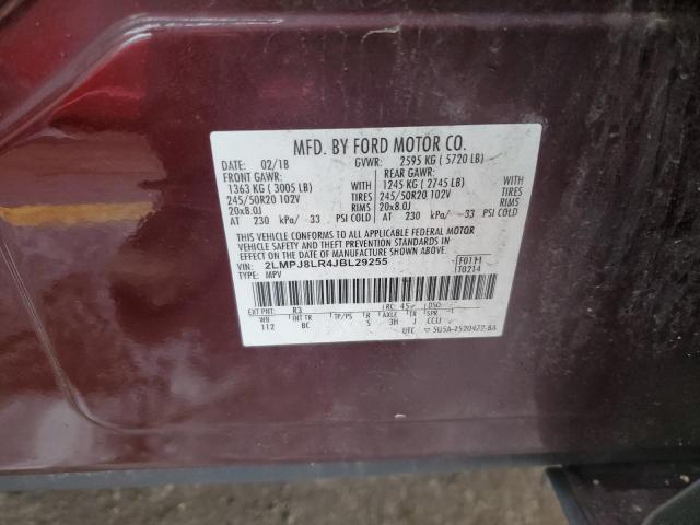 2LMPJ8LR4JBL29255 Lincoln Mkx Reserve