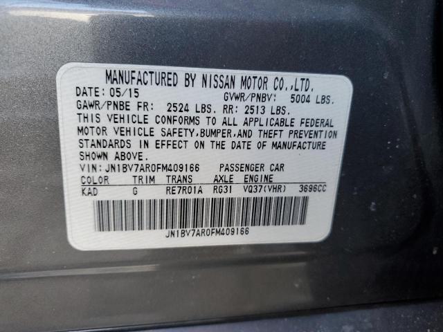 JN1BV7AR0FM409166 Infiniti Q50 BASE