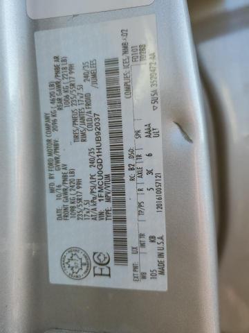 1FMCU0GD1HUB92037 Ford ESCAPE SE