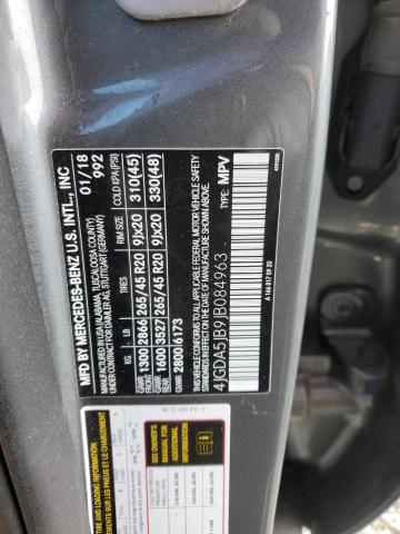 4JGDA5JB9JB084963 Mercedes-Benz GLE 350