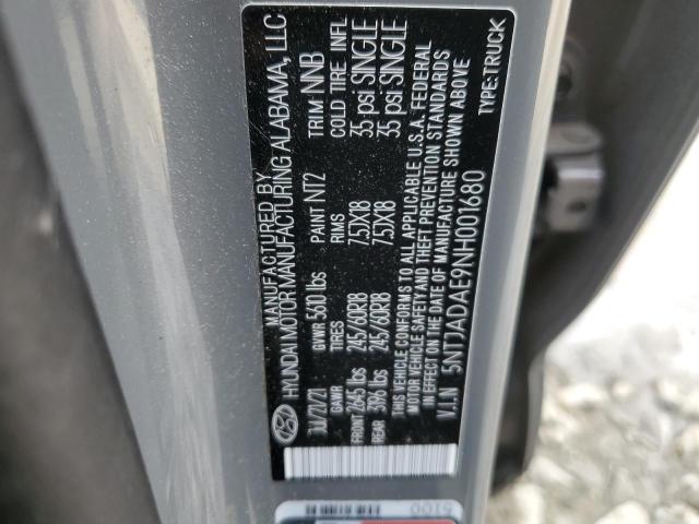 5NTJADAE9NH001680 Hyundai Santa Cruz Se