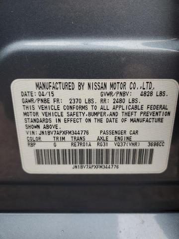 JN1BV7APXFM344776 Infiniti Q50 BASE