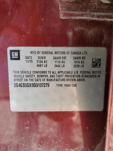 2G4GS5GX0G9137279 Buick Regal Premium