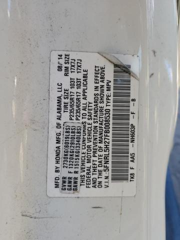 5FNRL5H27FB008530 Honda ODYSSEY LX