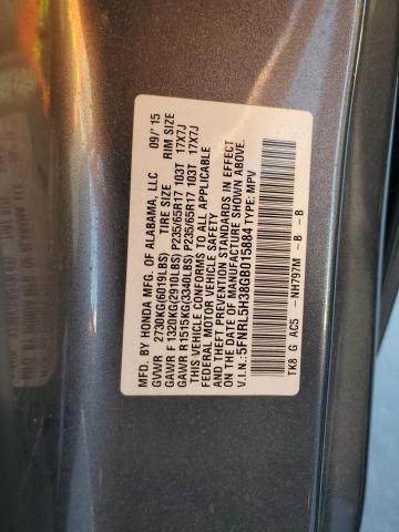5FNRL5H38GB015884 Honda ODYSSEY SE
