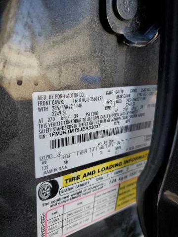 1FMJK1MT9JEA33037 Ford Expedition Max Platinum