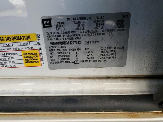 5GAKRBKD3EJ247512 Buick Enclave