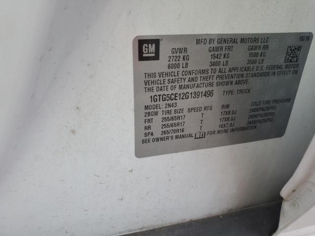 1GTG5CE12G1391496 GMC CANYON SLE