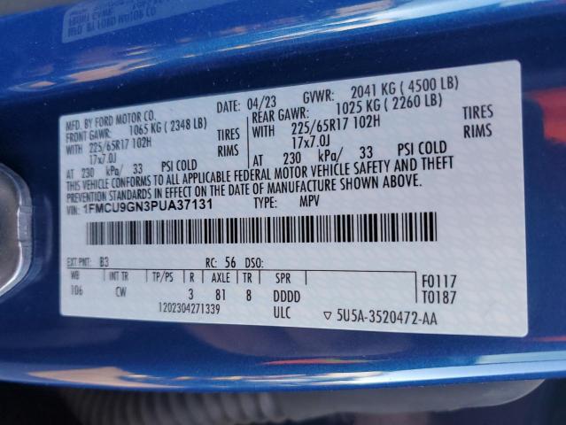 1FMCU9GN3PUA37131 Ford Escape Active