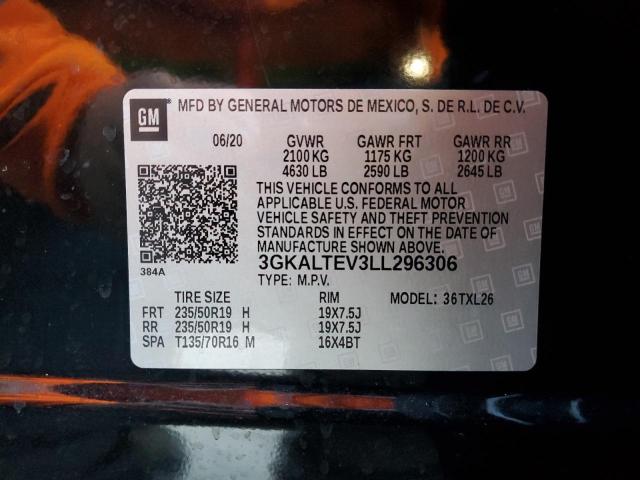 3GKALTEV3LL296306 GMC Terrain Sle