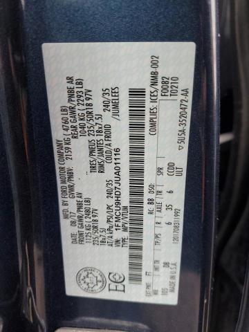1FMCU9HD7JUA01116 Ford ESCAPE SEL