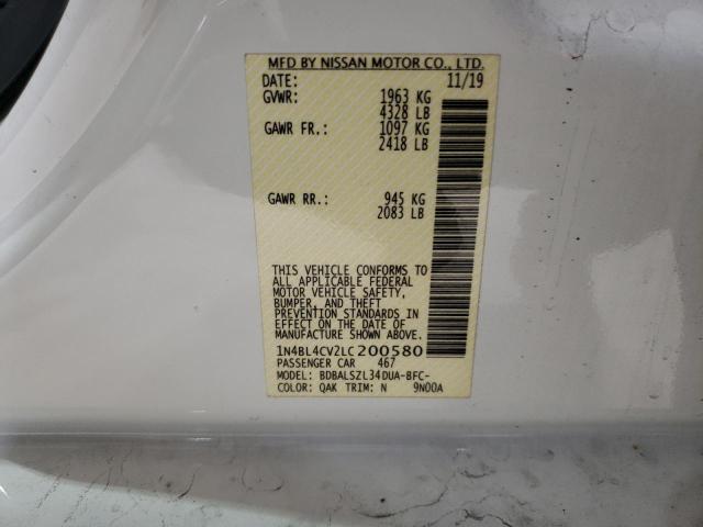 1N4BL4CV2LC200580 Nissan ALTIMA SR