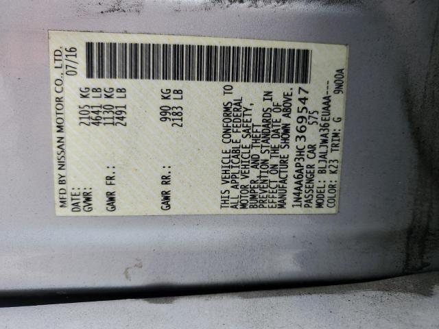 1N4AA6AP3HC369547 Nissan Maxima 3.5s