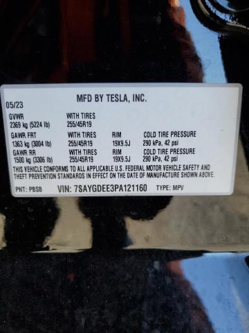 7SAYGDEE3PA121160 Tesla Model Y