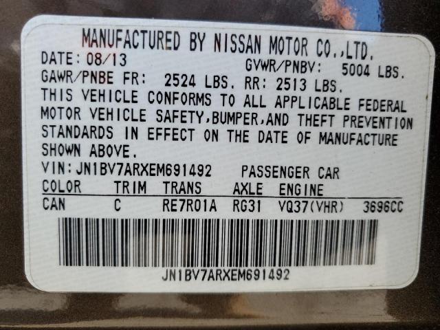JN1BV7ARXEM691492 Infiniti Q50 BASE