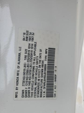 5FNRL6H93JB108099 Honda Odyssey Elite