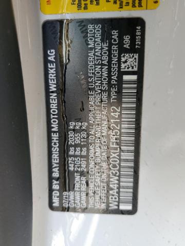 WBA4W3C0XLFH52142 BMW 430I
