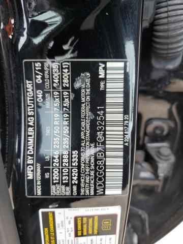 WDCGG8JB7FG432541 Mercedes-Benz Glk 350 4matic