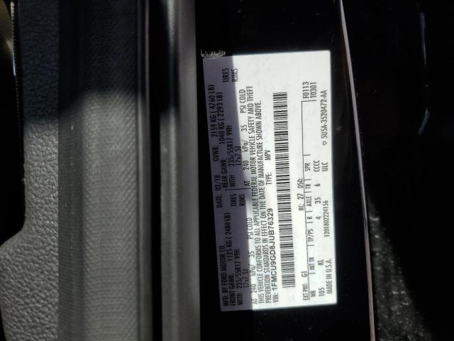 1FMCU9GD8JUB76329 Ford ESCAPE SE