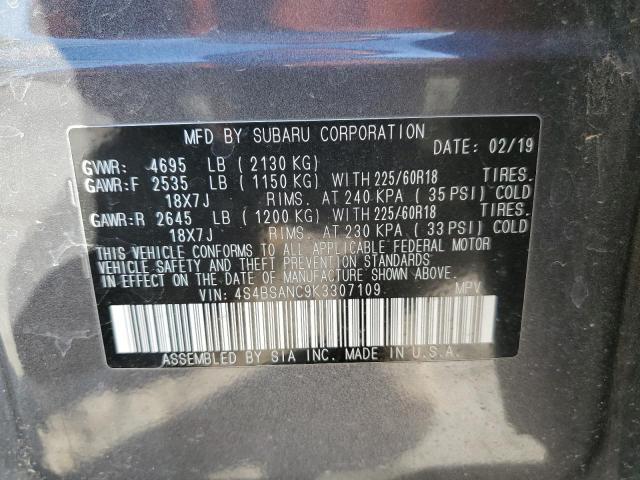 4S4BSANC9K3307109 Subaru Outback 2.5i Limited