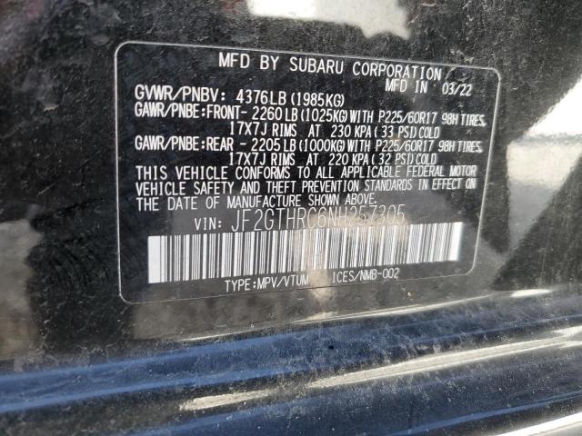 JF2GTHRC6NH257305 Subaru Crosstrek Sport