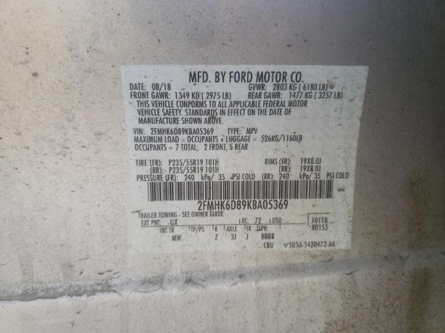 2FMHK6D89KBA05369 Ford Flex Limited