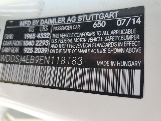 WDDSJ4EB9EN118183 Mercedes-Benz CLA 250