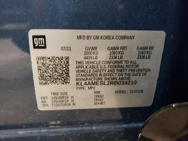 KL4AMESL2RB034210 Buick Encore Gx Sport Touring