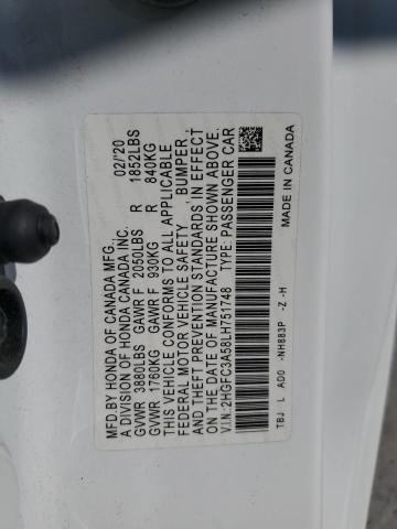 2HGFC3A58LH751748 Honda CIVIC SI