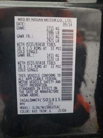 5N1AL0MM7FC501415 Infiniti QX60