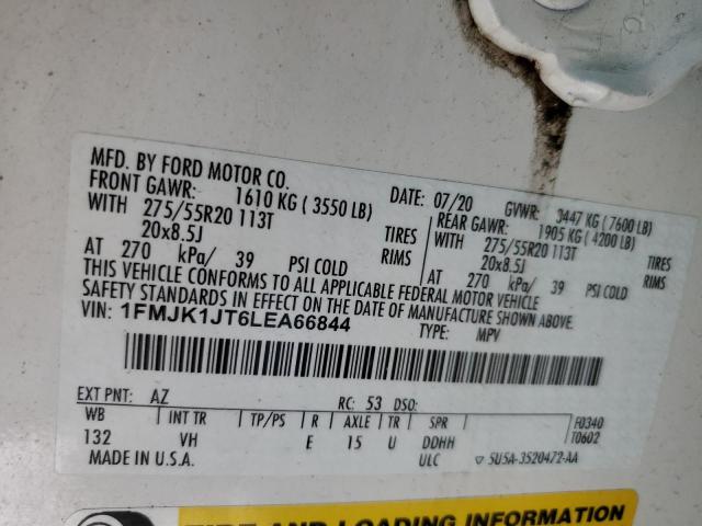 1FMJK1JT6LEA66844 Ford Expedition Max Xlt