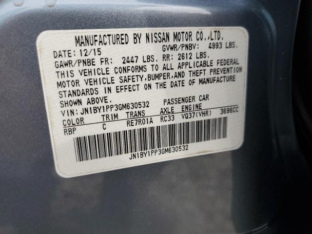 JN1BY1PP3GM630532 Infiniti Q70l 3.7