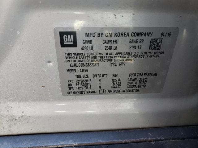 KL4CJCSB4GB623771 Buick Encore