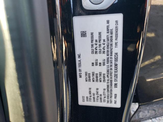 5YJ3E1EAXNF188234 Tesla MODEL 3