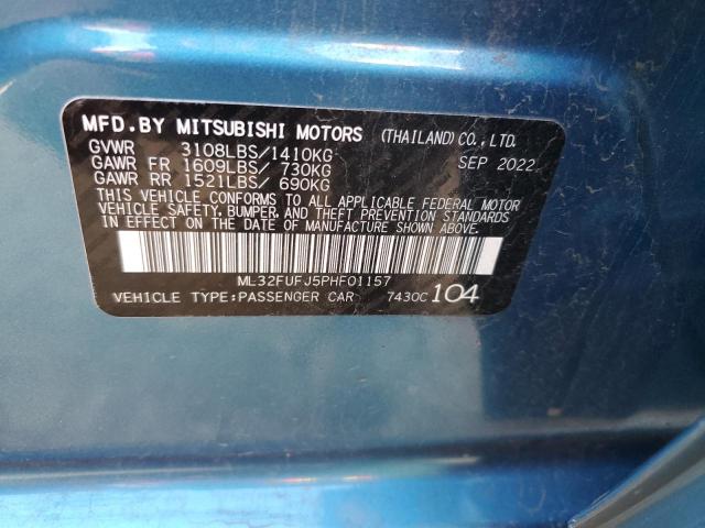 ML32FUFJ5PHF01157 Mitsubishi Mirage G4 Es