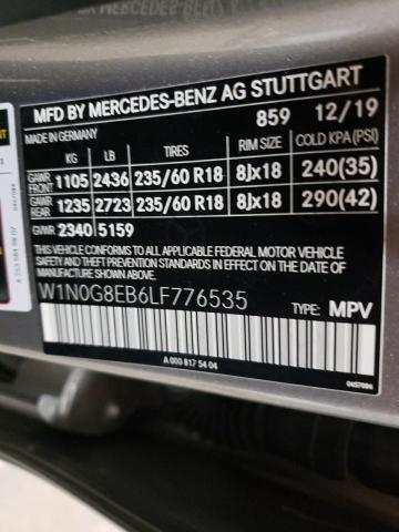 W1N0G8EB6LF776535 Mercedes-Benz Glc 300 4matic