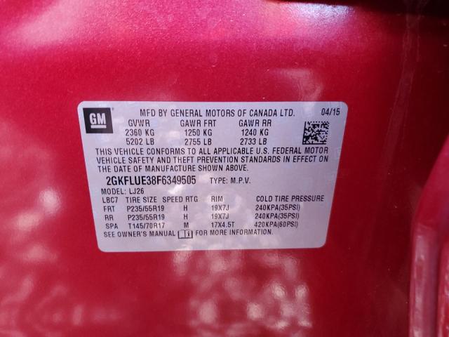 2GKFLUE38F6349505 GMC Terrain Denali