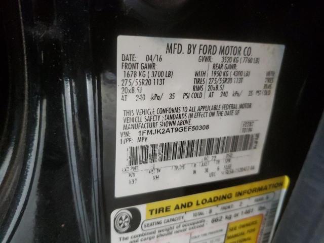 1FMJK2AT9GEF50308 Ford Expedition El Limited