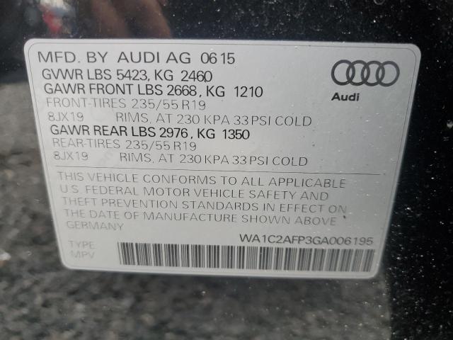 WA1C2AFP3GA006195 Audi Q5 PREMIUM